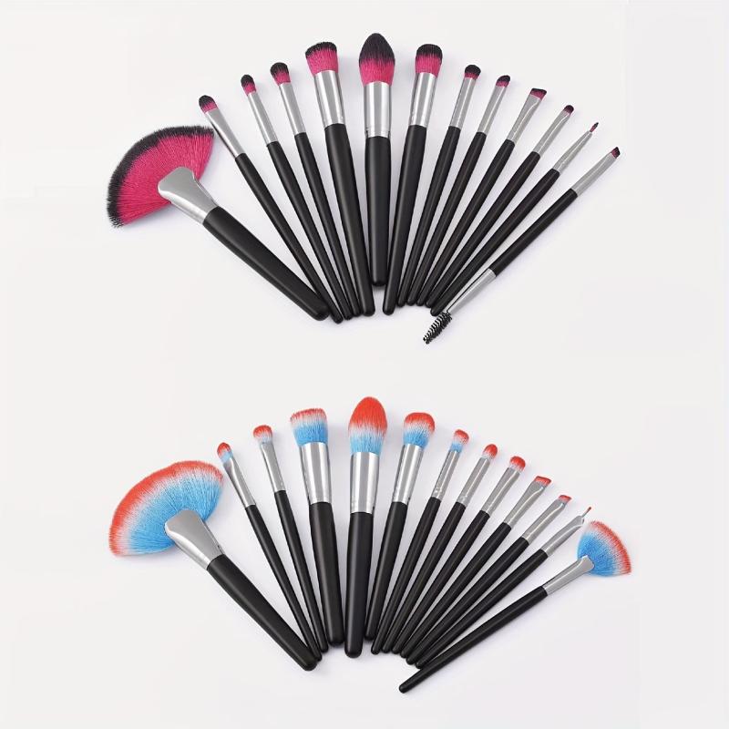 13PCS Wooden Handle Makeup Brush Set Synthetic Bristles Ideal Beauty