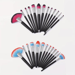 13PCS Wooden Handle Makeup Brush Set Synthetic Bristles Ideal Beauty