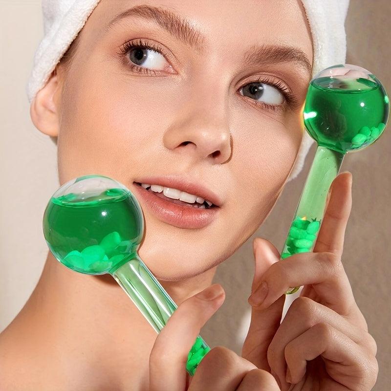 Facial Ice Globes 2PCS Cooling Globes for Face Neck & Eyes