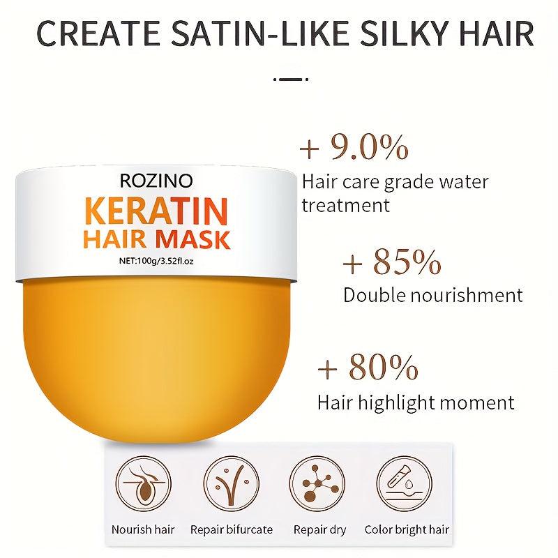100g Keratin Hair Mask Deep Smooth Hair Care Revitalizes Hair