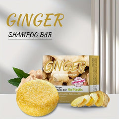 Ginger Shampoo Soap Hair Care Strengthens Repairs Split Ends Smooth Hair