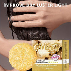 Ginger Shampoo Soap Hair Care Strengthens Repairs Split Ends Smooth Hair