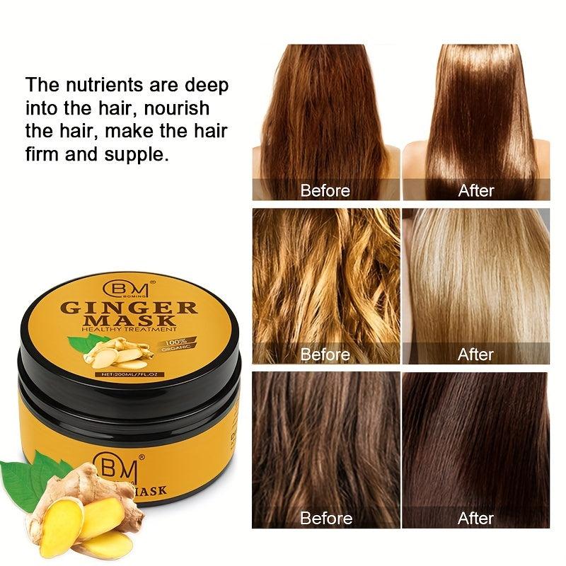 200ml Ginger Hair Smoothing Mask - Strengthen and Nourish Your Hair