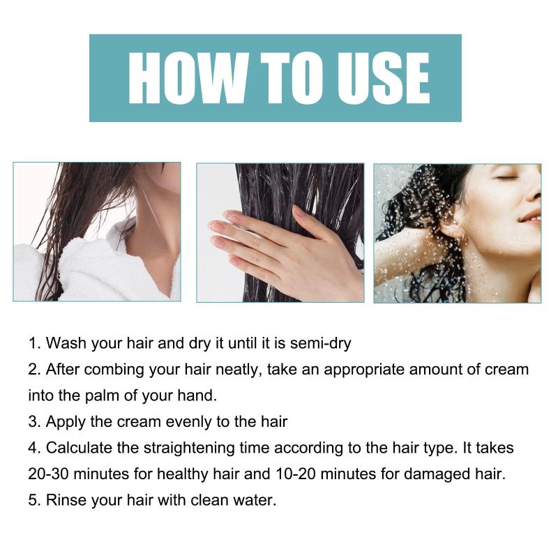 Protein Hair Straightening Cream for All Hair Types