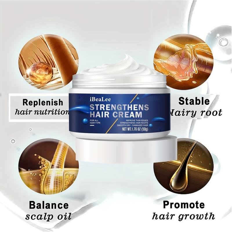 50g Hair Strengthening Cream for Smooth, Moisturized, and Repaired Hair