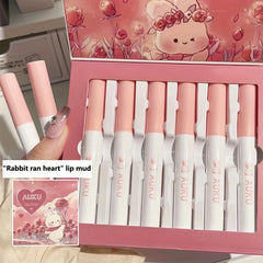 6-Pc Set Velvet Lip Glaze Natural Makeup Full Rendering Gift Women