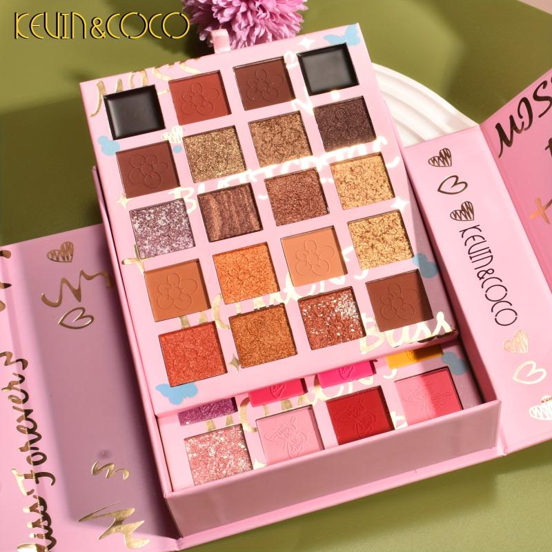 40 Shade Makeup Palette with Long-lasting Matte & Pearly Brightening Earth Tones