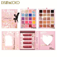40 Shade Makeup Palette with Long-lasting Matte & Pearly Brightening Earth Tones