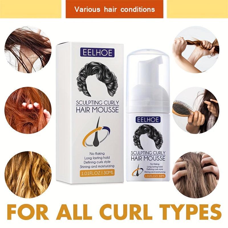 Curly Hair Mousse for Long Lasting Hold 30ml