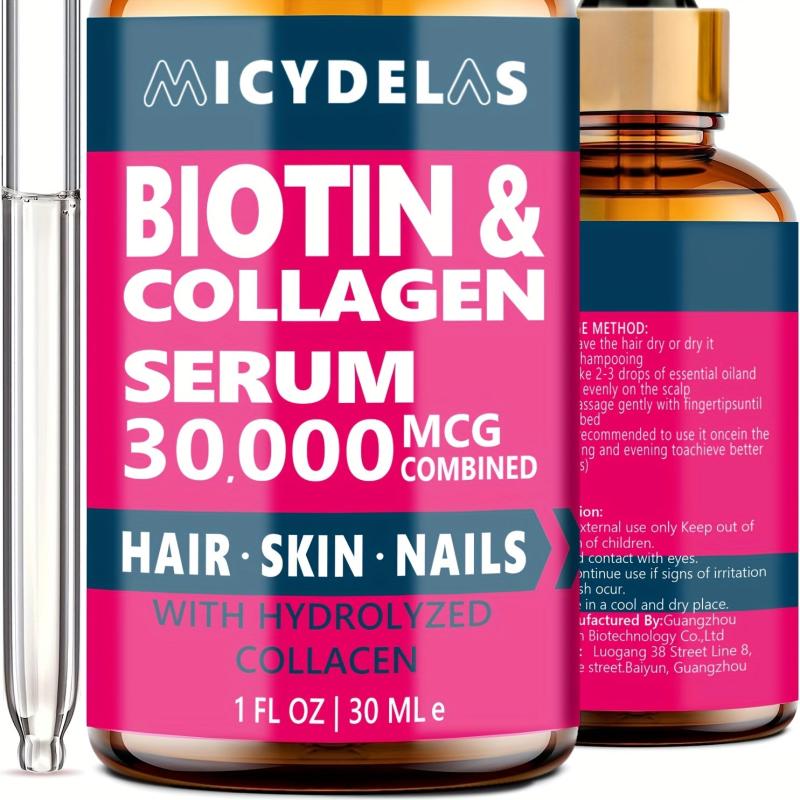 30ml Biotin Collagen Serum: Healthy Hair Root to Tip