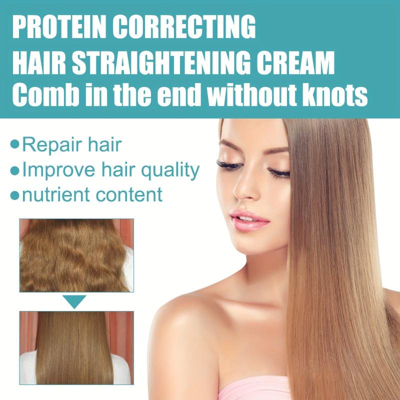 60ml Protein Hair Straightening Cream Repair Damage Smooth Hair Care