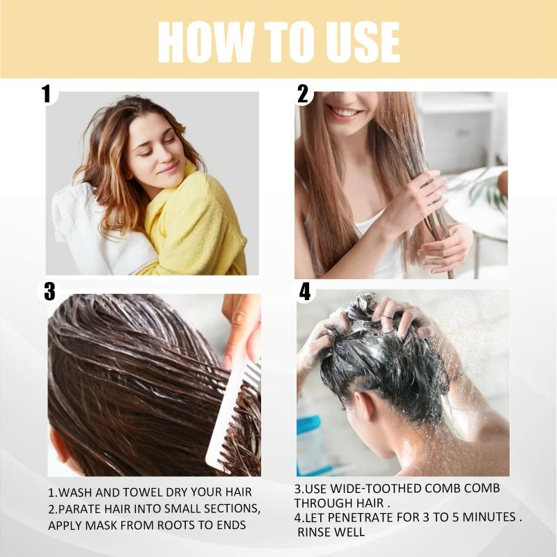 Keratin Hair Repair Mask for Dry Damaged Hair