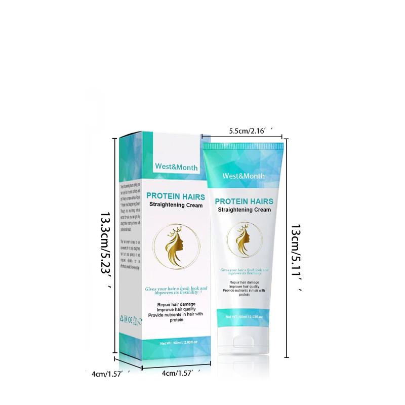 60ml Protein Straight Hair Cream Repair Damaged Dry Hair
