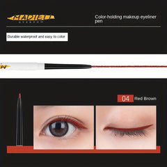 Long-lasting Eyeliner Gel Pen Slim Head Natural Smudge Proof For Girls