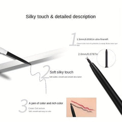 Long-lasting Eyeliner Gel Pen Slim Head Natural Smudge Proof For Girls