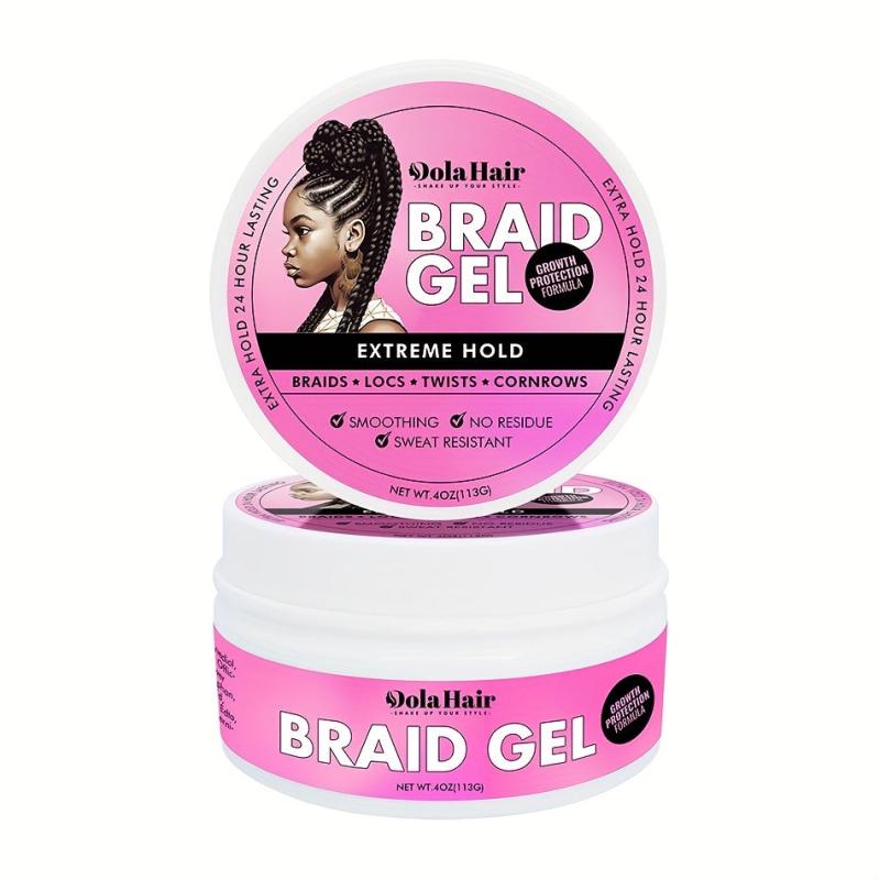 Strong Hold Braid Gel for Twist Locs Braids Edge No Flake Extra Hold High Shine