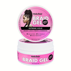 Strong Hold Braid Gel for Twist Locs Braids Edge No Flake Extra Hold High Shine