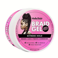 Strong Hold Braid Gel for Twist Locs Braids Edge No Flake Extra Hold High Shine