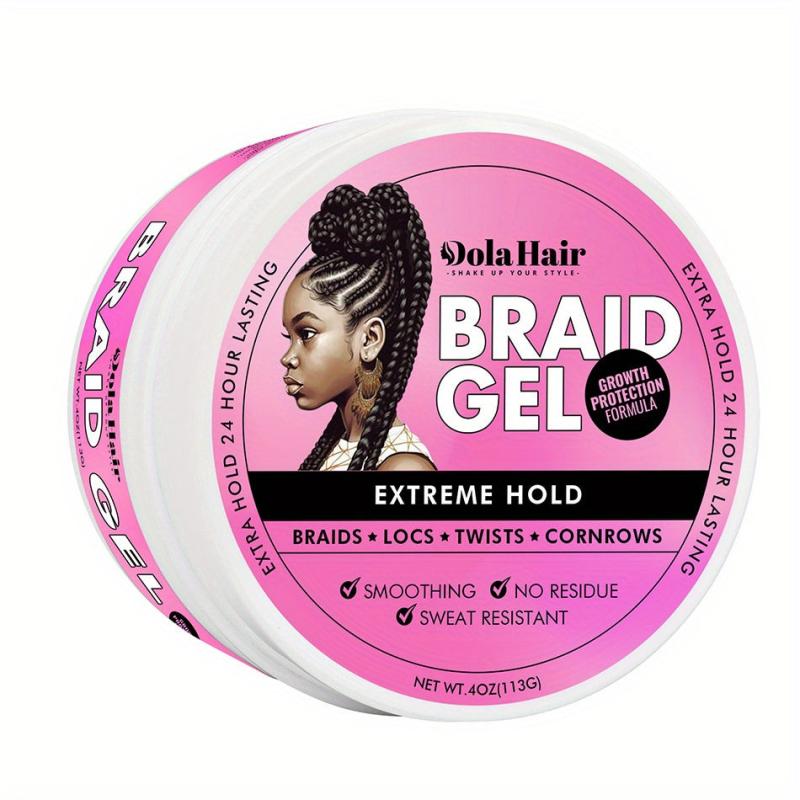 Strong Hold Braid Gel for Twist Locs Braids Edge No Flake Extra Hold High Shine