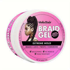 Strong Hold Braid Gel for Twist Locs Braids Edge No Flake Extra Hold High Shine
