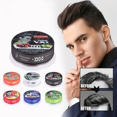 Men's Hair Styling Wax Long Lasting Strong Hold Hair Mud Natural Look