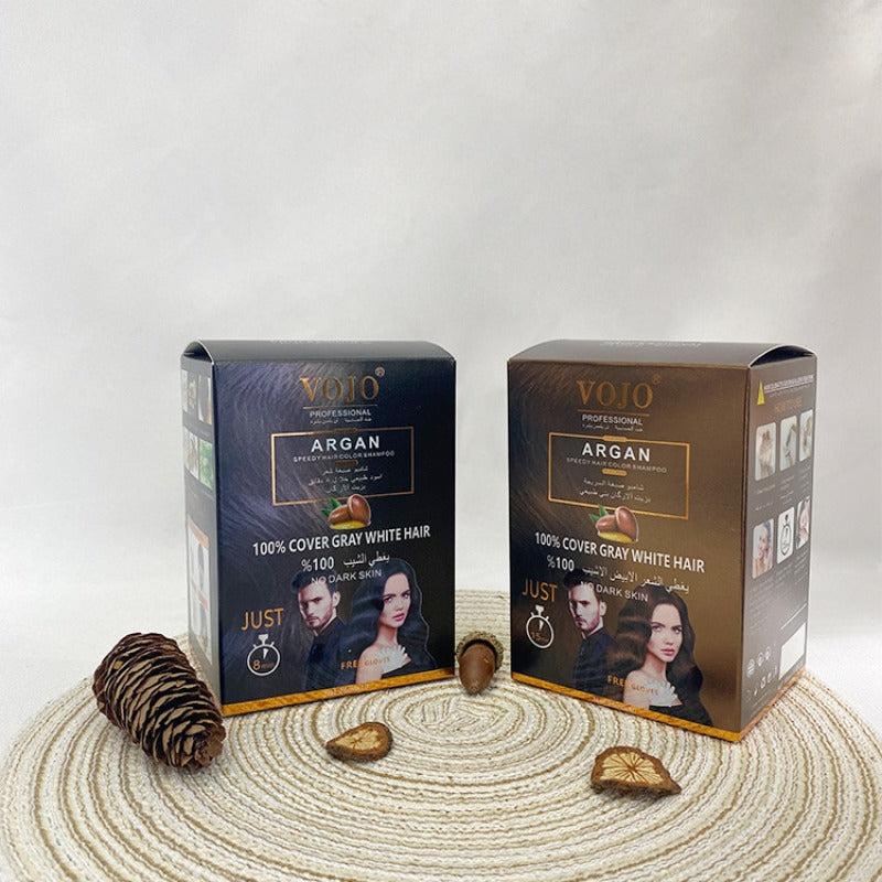 Argan Hair Shampoo 5-Min Quick Dye Natural Plant Hair Dye Shampoo Cream