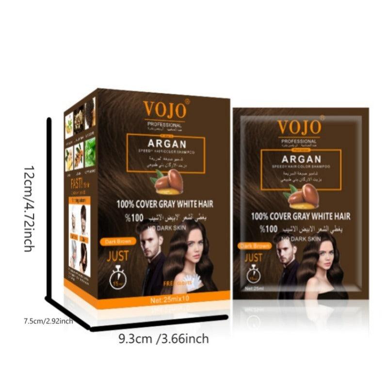 Argan Hair Shampoo 5-Min Quick Dye Natural Plant Hair Dye Shampoo Cream