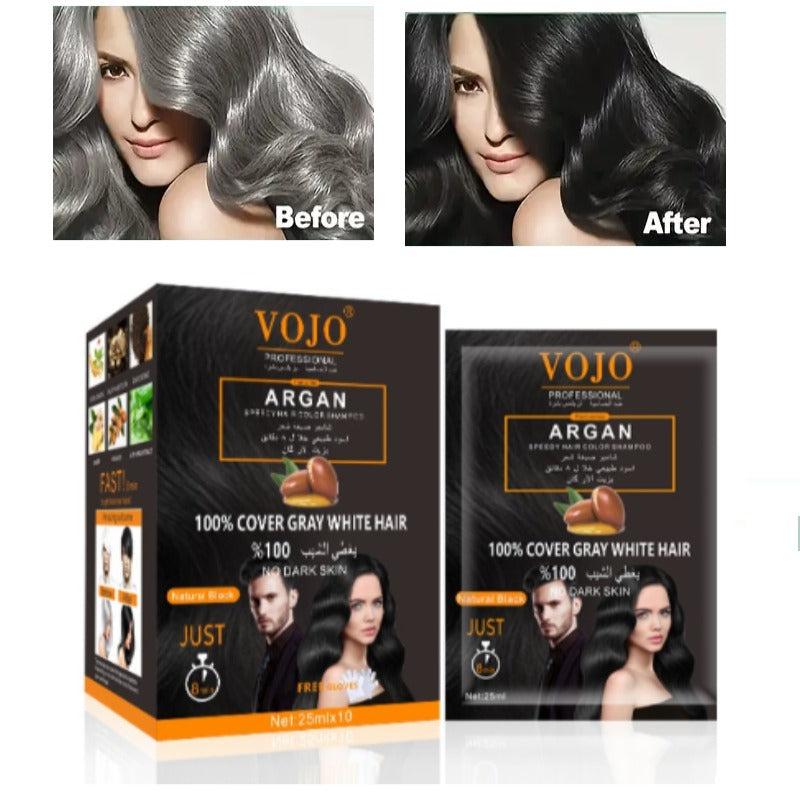 Argan Hair Shampoo 5-Min Quick Dye Natural Plant Hair Dye Shampoo Cream