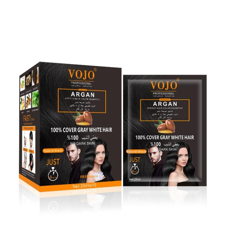 Argan Hair Shampoo 5-Min Quick Dye Natural Plant Hair Dye Shampoo Cream