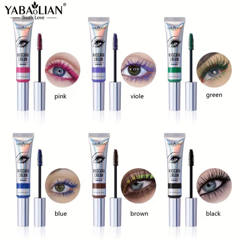 Colorful Mascara Set Waterproof Curling Eyelashes Extension 6pcs