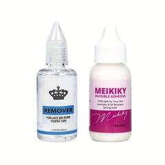 2pcs Wig Glue & Remover Set Waterproof Lace Front Bold Hold Lace Glue