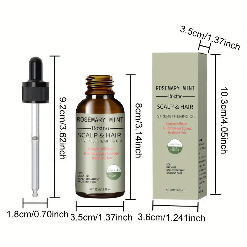 Rosemary Peppermint Hair Care Essential Oil for Repairing Split and Dry Hair