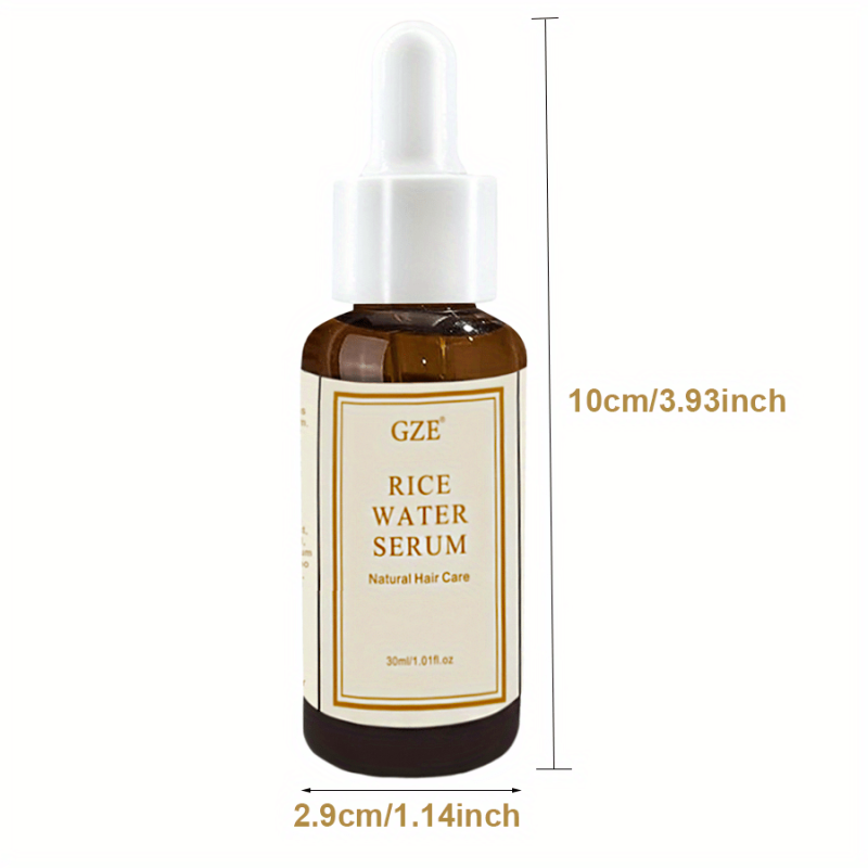 Organic Rice Water Hair Serum Revitalize Strengthen Men Women