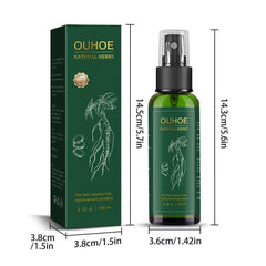 Ginseng Hair Essence Spray 100ml - Repairs Split Ends, Strengthens Hair
