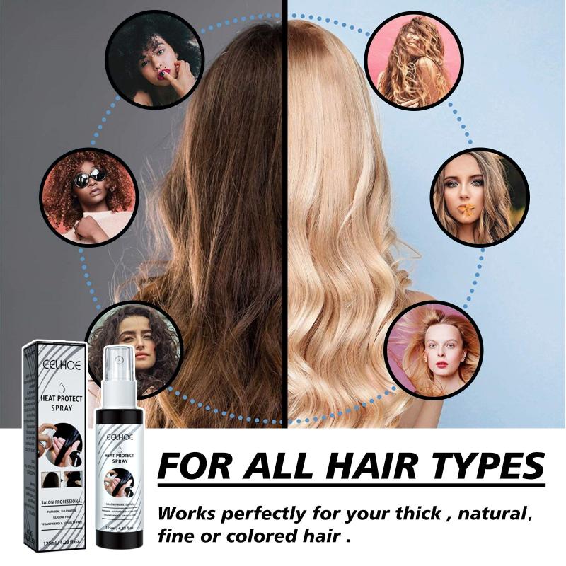 Heat Protectant Spray for Curly Hair, 2pcs