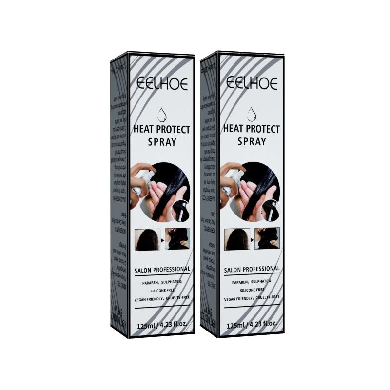 Heat Protectant Spray for Curly Hair, 2pcs