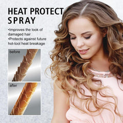 Heat Protectant Spray for Curly Hair, 2pcs