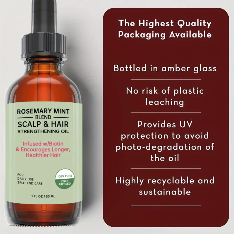 Rosemary Mint Scalp & Hair Strengthening Repair Serum 1 fl oz