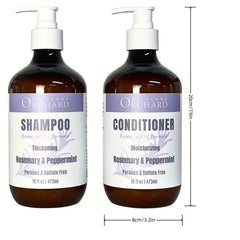 Rosemary Peppermint Essential Shampoo & Conditioner - Hair Care Products