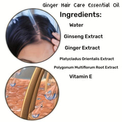 Ginger Hair Care Essential Repair Dry Hair Strengthens Hair