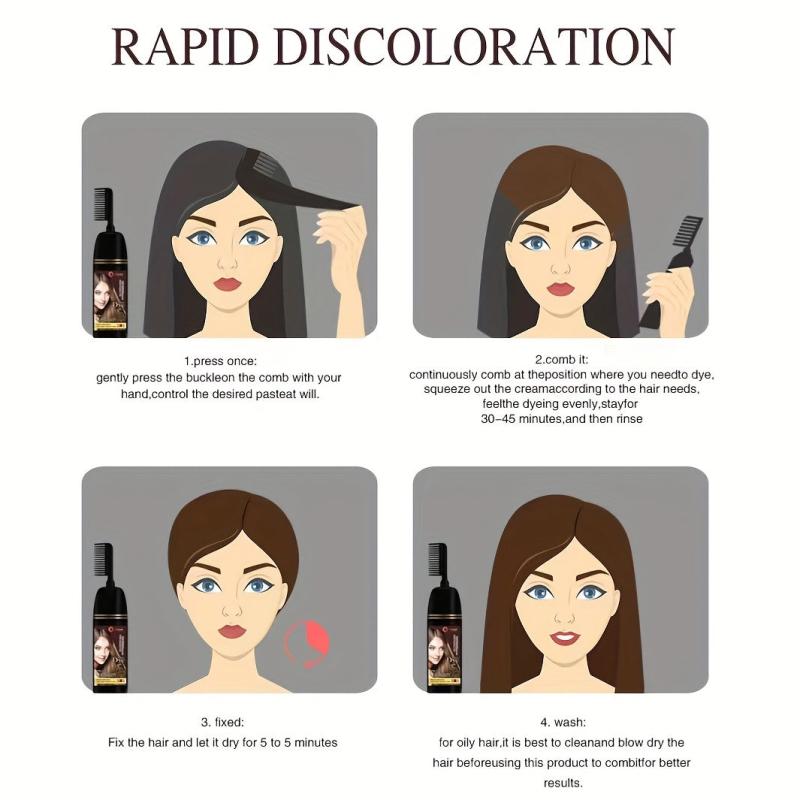 Brown Argan Hair Dye Shampoo for Instant Professional Results