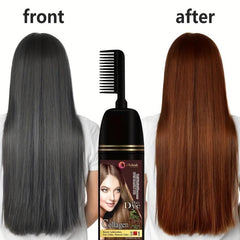 Brown Argan Hair Dye Shampoo for Instant Professional Results