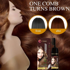 Brown Argan Hair Dye Shampoo for Instant Professional Results