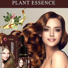 Brown Argan Hair Dye Shampoo for Instant Professional Results