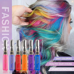 Halloween Disposable Hair Dye Chalk Comb - Instant Hair Highlight Mascara