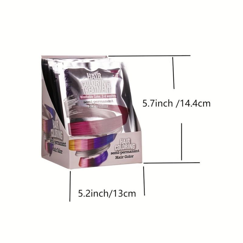 40ML 12pcs Semi permanent Hair Cream Y2K Christmas Hair Dye Cream