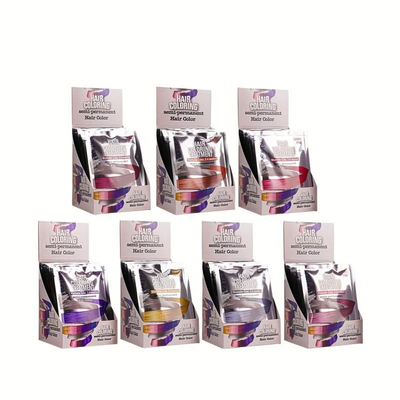 40ML 12pcs Semi permanent Hair Cream Y2K Christmas Hair Dye Cream