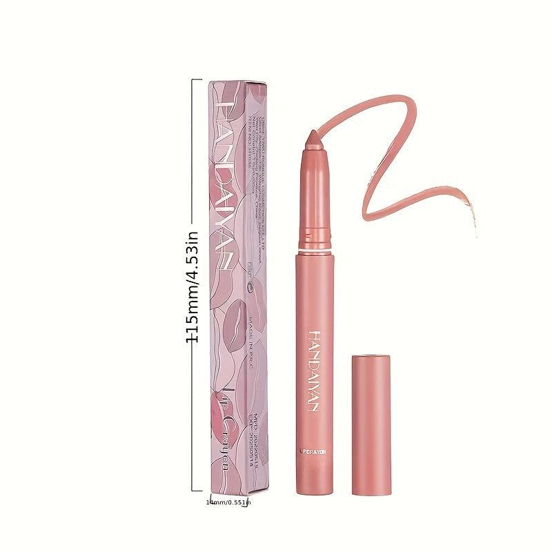 12 Colors Lip Liner Pen Waterproof Matte Finish Smudge Proof Matte Lipstick Pen