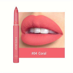 12 Colors Lip Liner Pen Waterproof Matte Finish Smudge Proof Matte Lipstick Pen