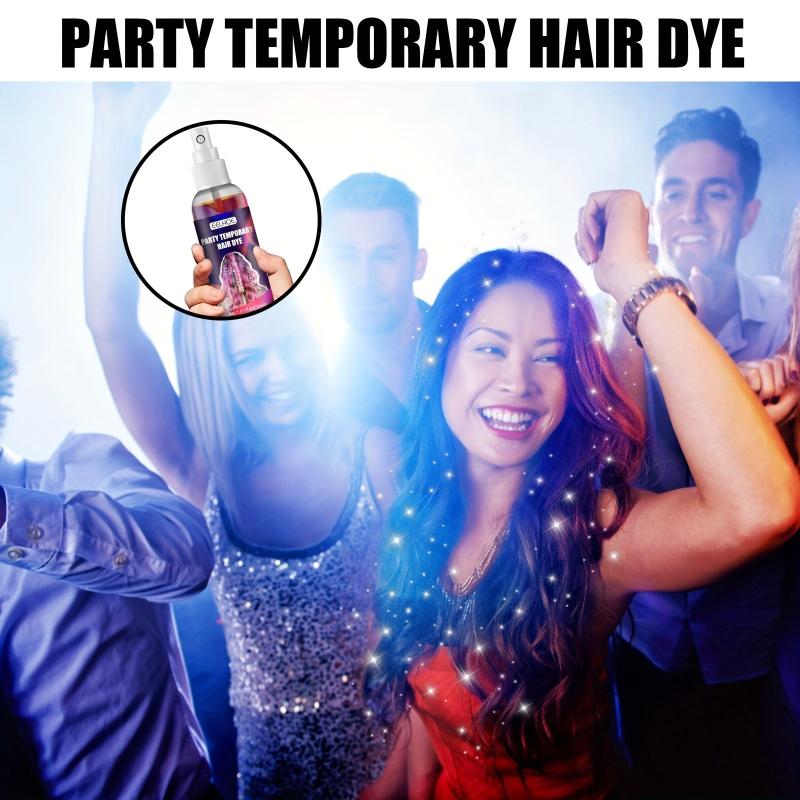 Y2K Halloween Party Hair Coloring Spray - Glitter Hairdressing Spray